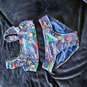 Cat & Jack 2 piece bathing Suit Print 2 piece